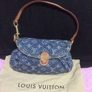 LOUIS VUITTON Monogram Denim Mini Pleaty Blue, Women's Fashion, Bags &  Wallets on Carousell