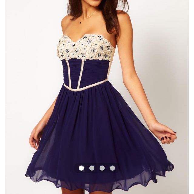 Little mistress top applique prom dress