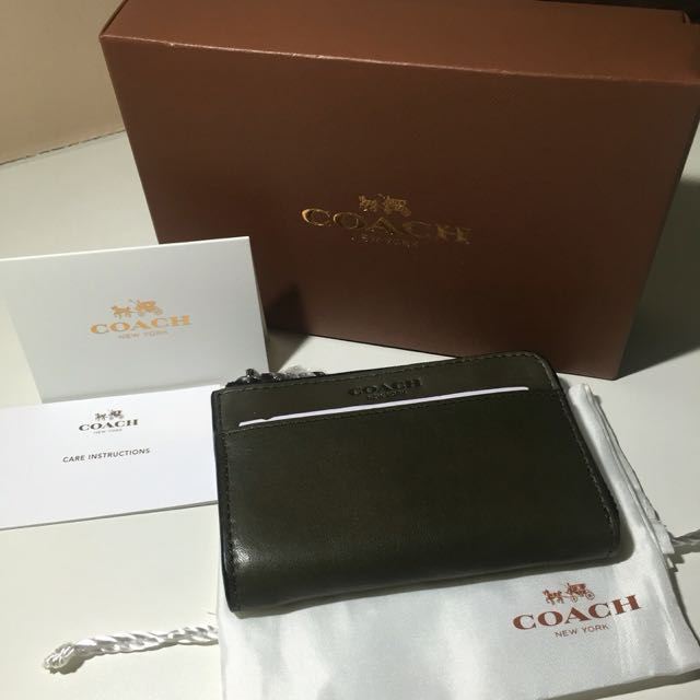 Coach Men Zip Key Case, Men's Fashion, Bags, Belt bags, Clutches and