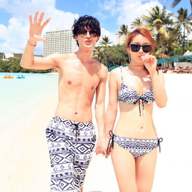 couple swimming costume