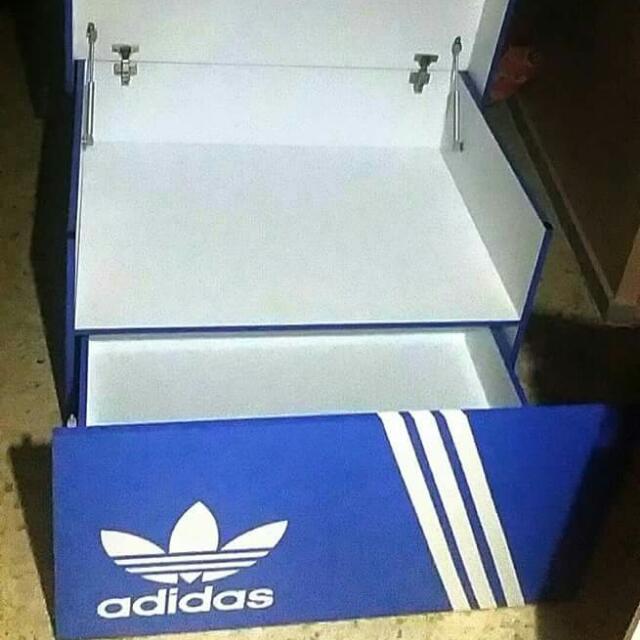 adidas gazelle silver green womens Adidas XXXL shoe box storage chest drawer genuine sneaker freaker  Vintage  Luxury