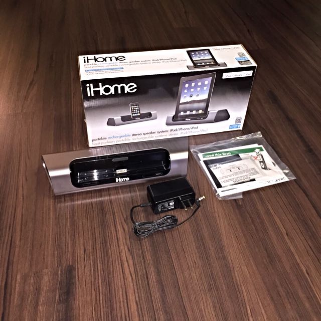 iHome iD8 Portable rechargeable stereo speaker system