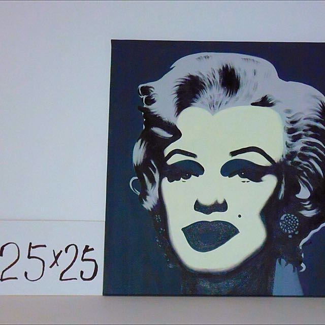 Marilyn Monroe Black And White Oil Painting Men S Fashion On