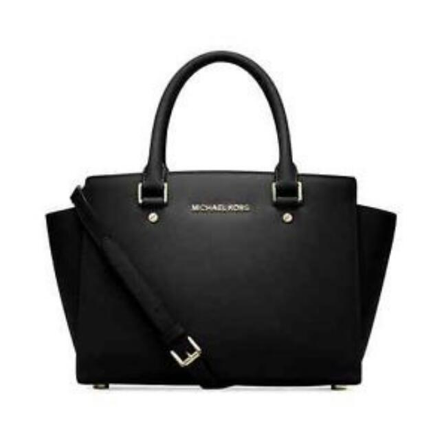 MICHAEL KORS Selma Saffiano Leather Medium Satchel STYLE NO