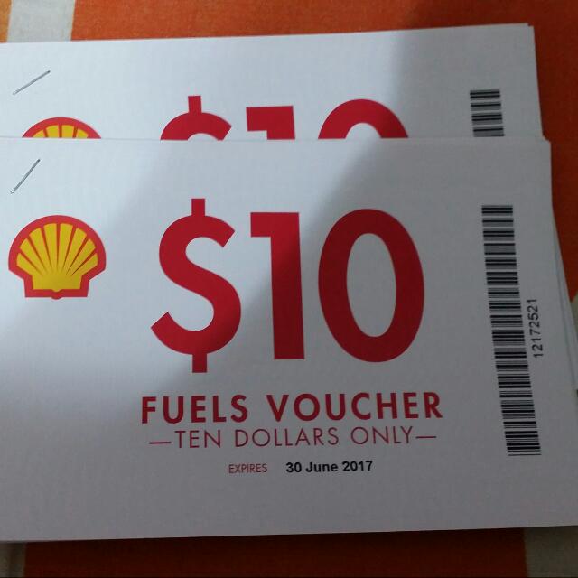 Shell Gas Station Fuel Voucher, Tickets & Vouchers, Vouchers on Carousell