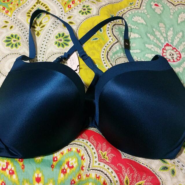 Victoria's Secret So Obsessed Add 1 1/2 cups Racerback Push-Up Bra in Night  Sky 36C, Women's Fashion, New Undergarments & Loungewear on Carousell
