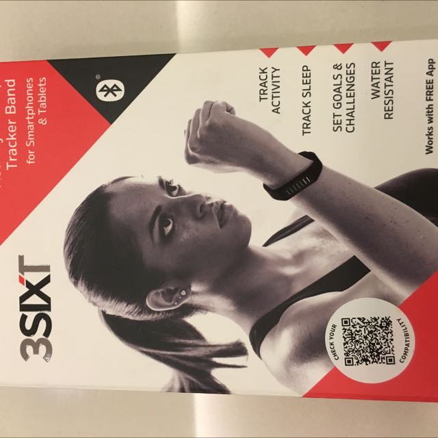 3SIXT EDGE Activity and Sleep Tracker Band, Sports Equipment, Exercise ...