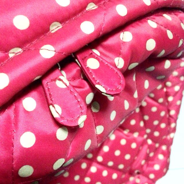 Reserved Authentic Cath Kidston Button Spot Backpack In Red Women s Fashion Bags Wallets Wallets Card Holders on Carousell