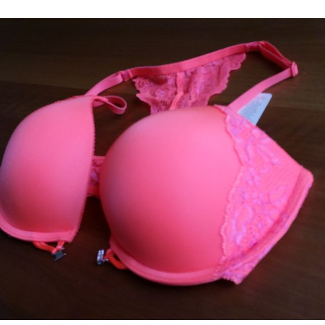 LA SENZA HELLO Sugar Pink Rose Lace Bombshell Push Up Bra! 36B £23.64 -  PicClick UK