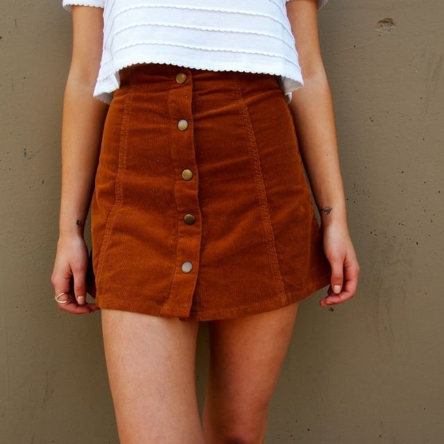 A line skirt button front Clearance