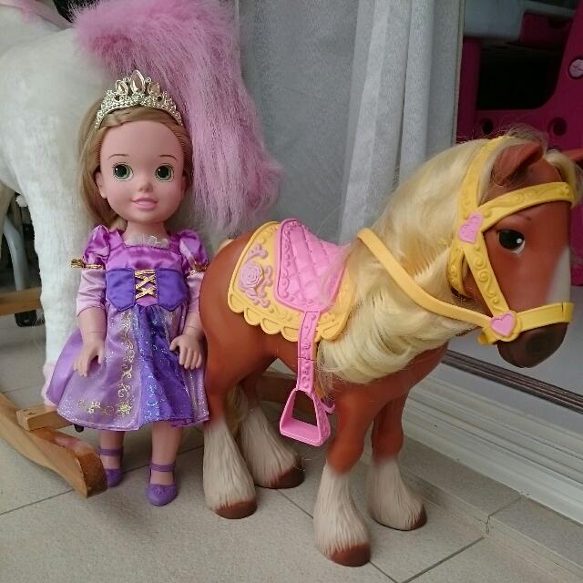 Display Set My First Disney Princess Toddler Rapunzel and Maximus Horse Doll Set