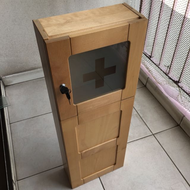 IKEA Bjorken Bathroom With Lockable Medicine Compartment