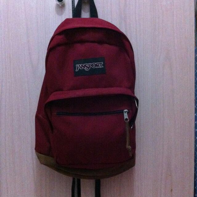 jansport backpack maroon
