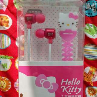Hello kitty入耳線控耳機