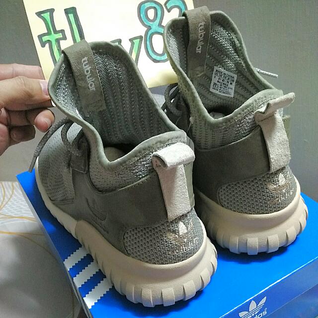 Adidas Tubular X knit Sesame Men s Fashion Footwear Sneakers on Carousell