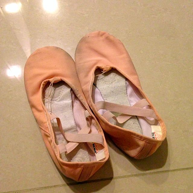 red rain ballet shoes