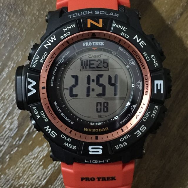 Casio men's pro trek prw3500 solar powered atomic digital watch store