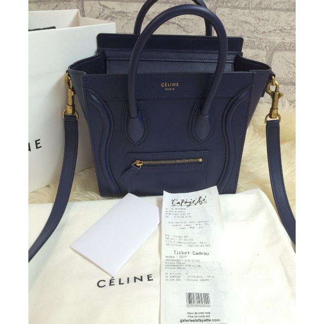 celine nano smooth leather