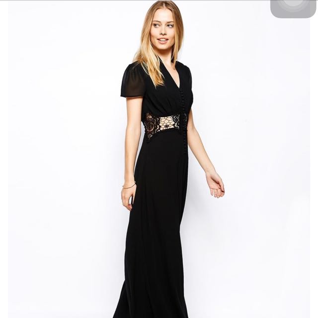 jarlo black maxi dress