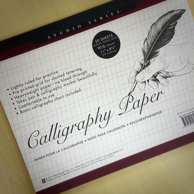 Po Calligraphy Paper Pad 50 Sheets Bulletin Board