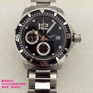 優選時計 浪琴Longines 三眼計時潛水錶 機械錶(Oris Omega Tudor)