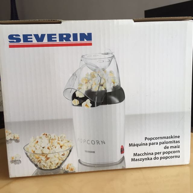 haj Kalksten Afskedigelse Brand New) Severin Popcorn Maker PC-3751 White, TV & Home Appliances,  Kitchen Appliances, Other Kitchen Appliances on Carousell