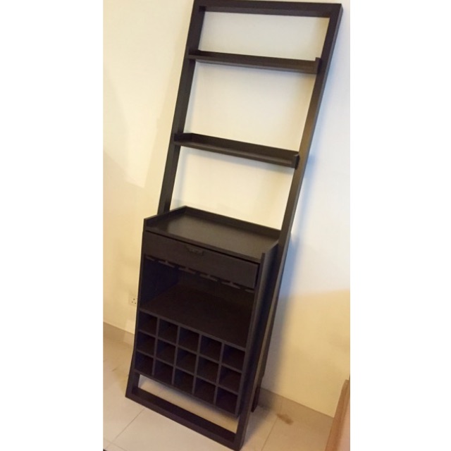 Leaning bar cabinet sale