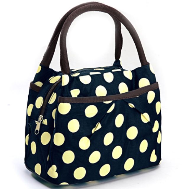 polka dot lunch bag