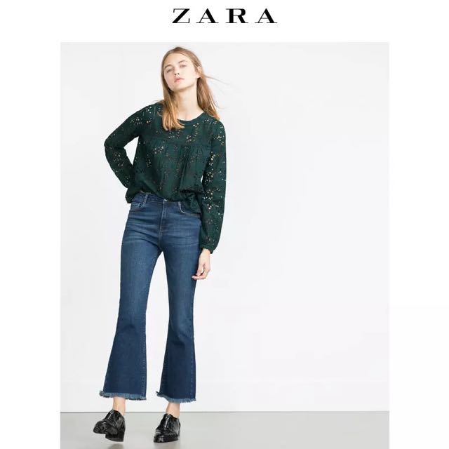 Zara Bell-bottom Jeans, Women's Fashion 