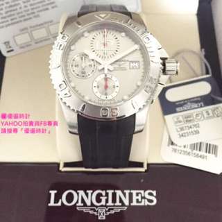 優選時計 浪琴Longines 三眼計時潛水錶 機械錶(Tissot Edox Mido Seiko)