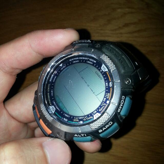 Casio Pro Trek Triple Sensor Watch PRG 80