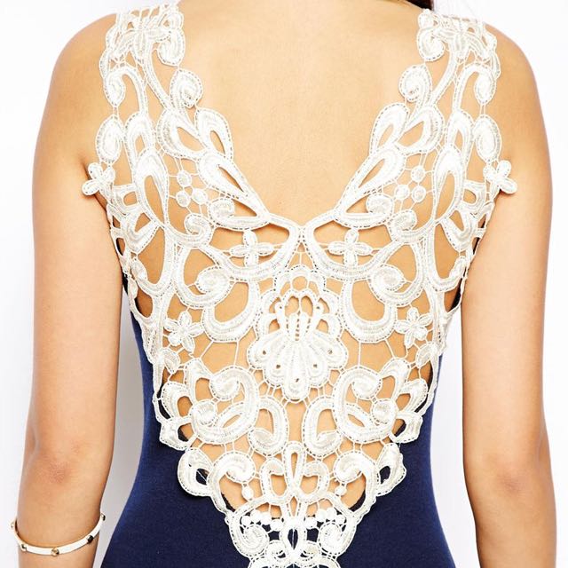 Club L Essentials Crochet Back Bodycon Dress Women s Fashion Tops Sleeveless on Carousell