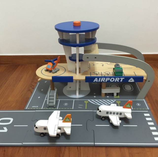 Wooden airport playset deals