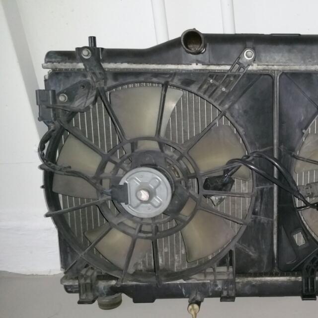 Honda Integra DC5R Type R GSR RSX Denso radiator water tank fans Civic ...