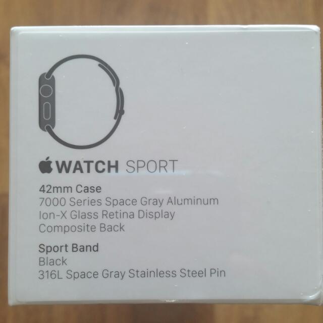 iwatch Sport 42mm 7000 Series Mobile Phones Gadgets Wearables Smart Watches on Carousell
