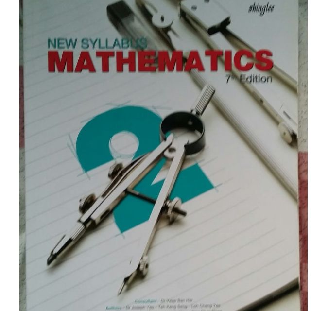 New Syllabus Mathematics 7th Edition Textbook And Workbook Sec 2 By Shing Lee Di Carousell