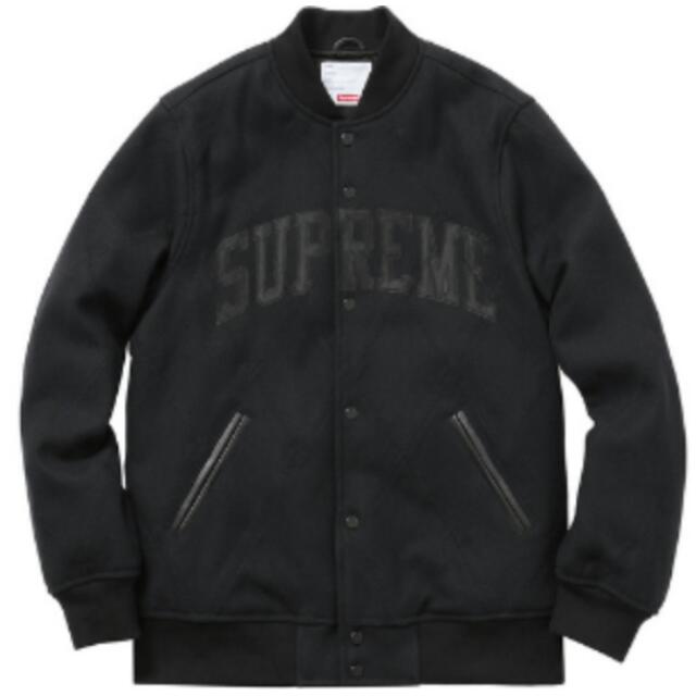 supreme harlequin wool varsity jacket