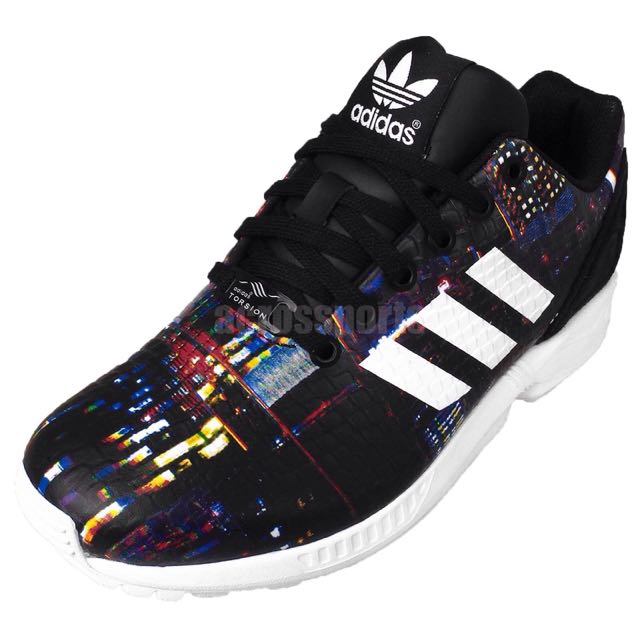 adidas zx flux print trainer