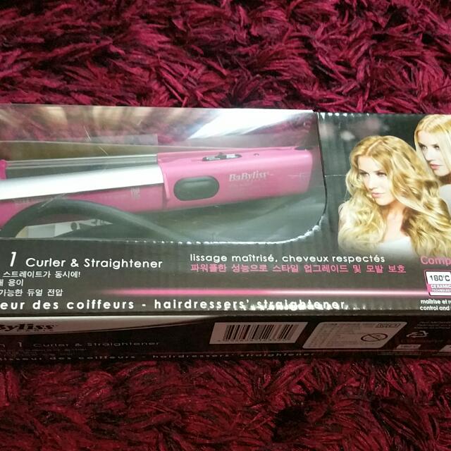 BaByliss 2-in-1 Curler & Straightener, Beauty & Personal Care, Hair on Carousell