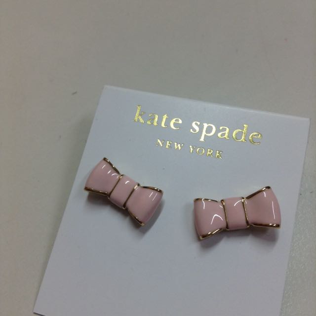 Kate spade clearance pink bow earrings
