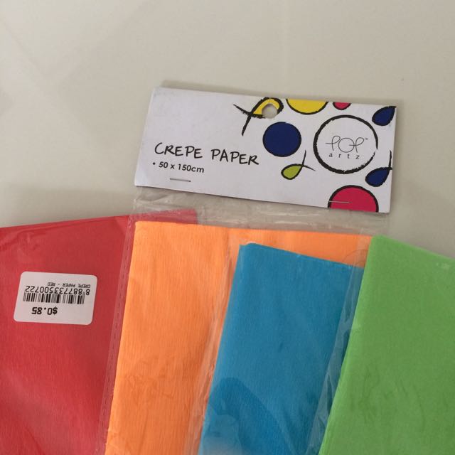 Crepe Paper From Popular Bookstore, Hobbies & Toys, Stationery & Craft