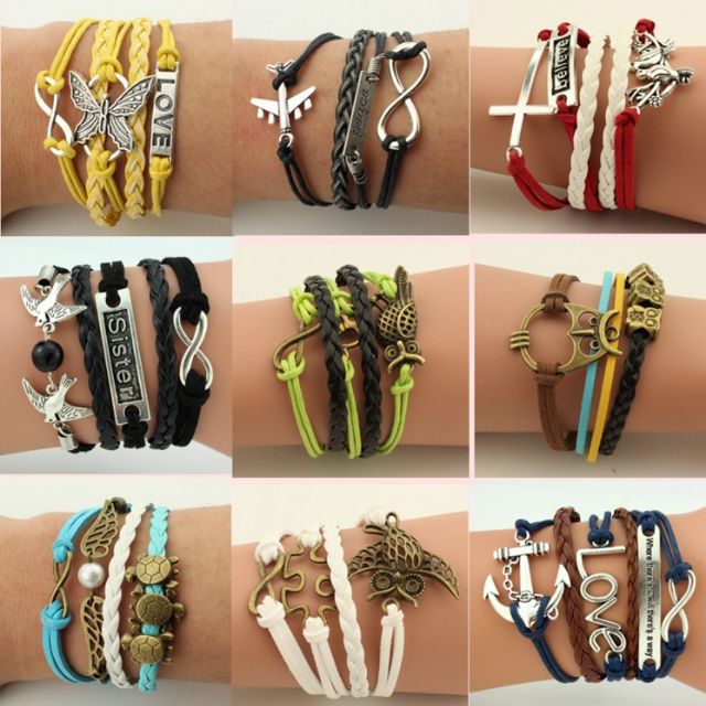 Friendship leather hotsell bracelets