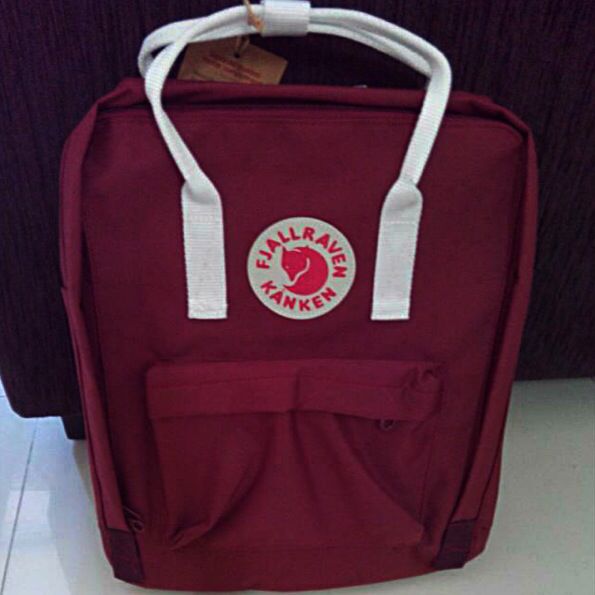 ox red and white kanken classic