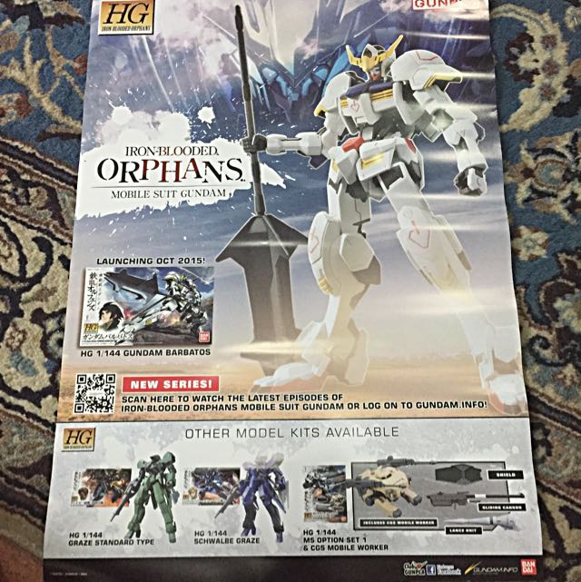 Get Wallpaper Iron Blooded Orphans Mobile Suit Gundam Poster Toys Games On For iPhone Free