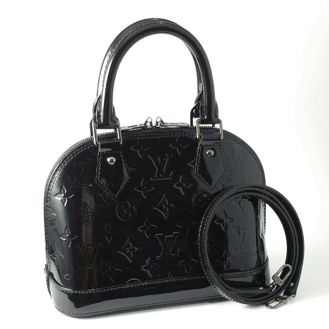 AUTHENTIC LV Alma BB Black Vernis, Luxury, Bags & Wallets on Carousell