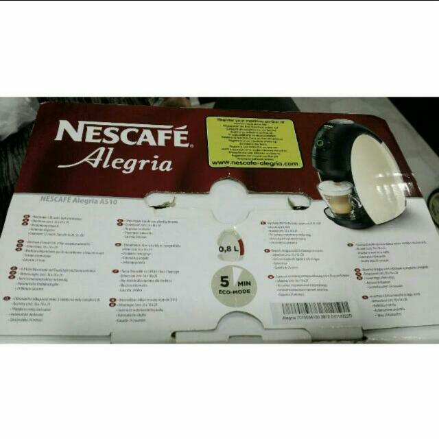 Nescafe Alegria A510 Coffee Machine, TV & Home Appliances, Kitchen