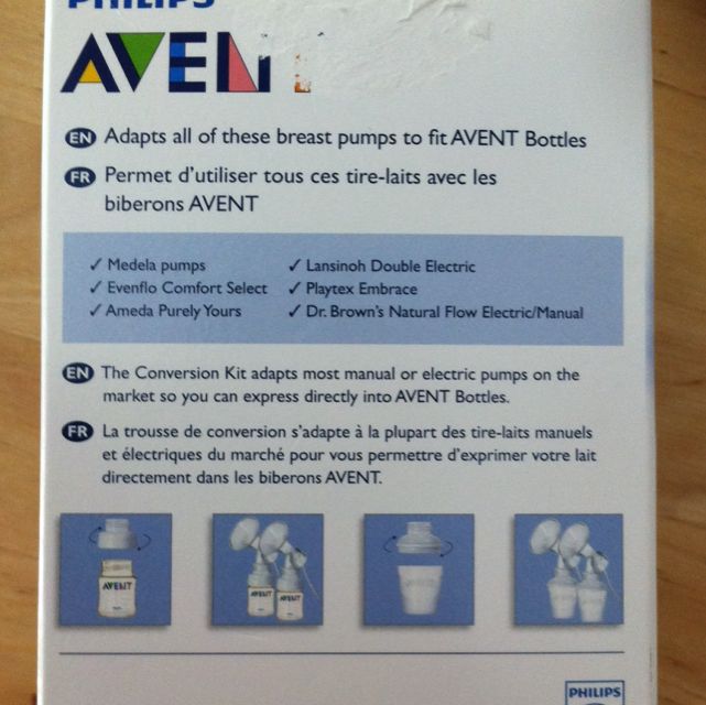 Philips avent breast online pump conversion kit