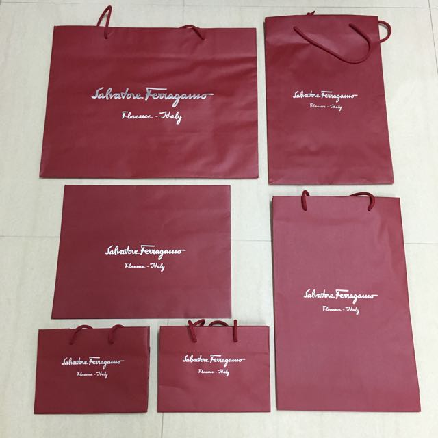 salvatore ferragamo paper bolsa