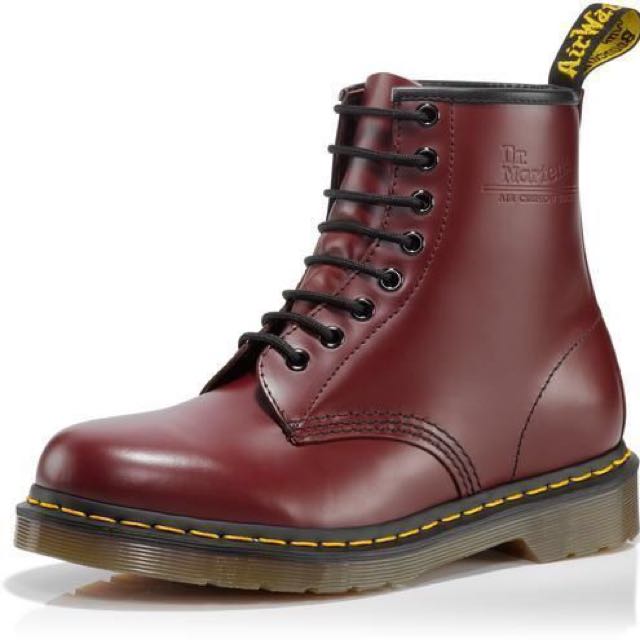 Mens cherry red dr clearance martens