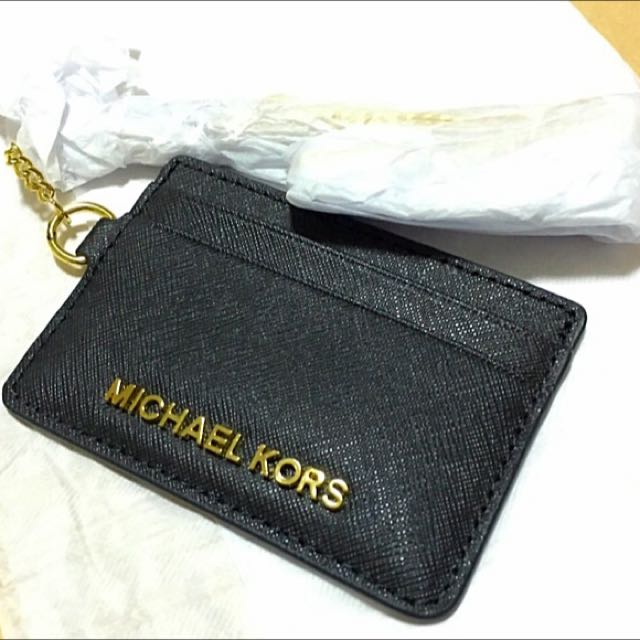 Michael kors lanyard badge deals holder
